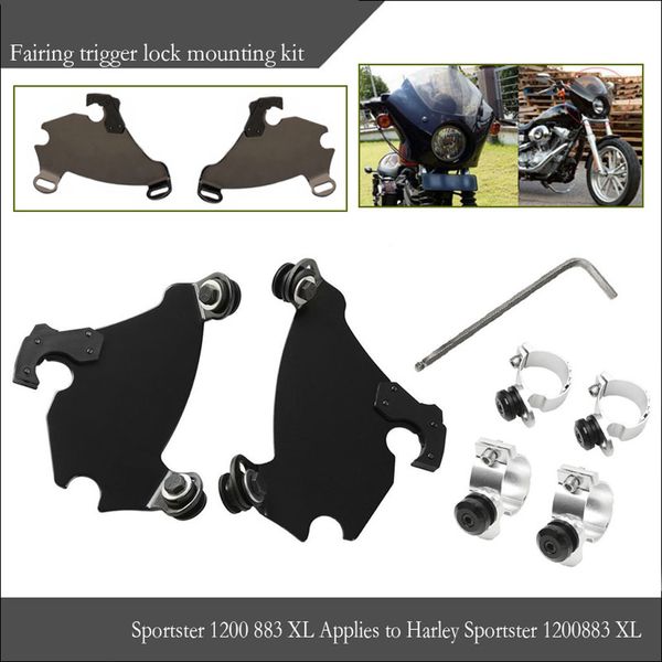 

motorcycle fairing trigger lock mounting kit for harley sportster xl883 1200