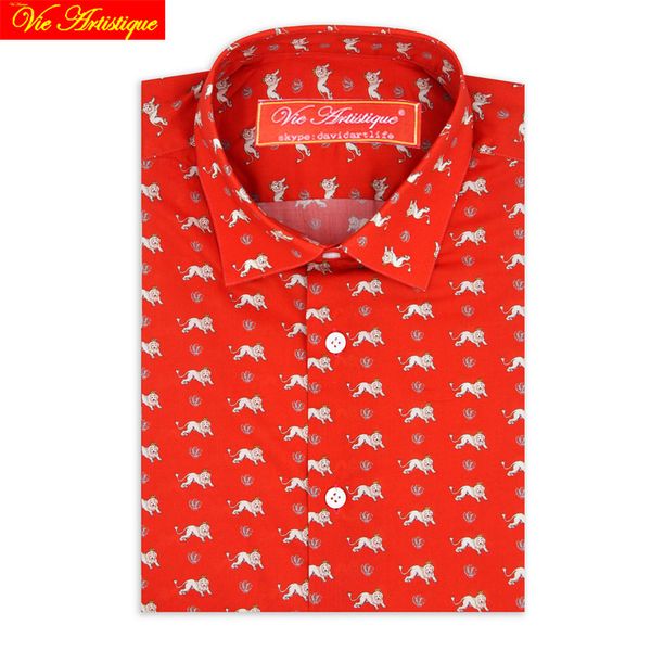 

custom tailor made men s bespoke dress shirts business casual wedding blouse orange floral lion cotton uk liberty tailorsuit, White;black