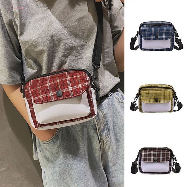

2020 ladies shoulder bag elegant ladies messenger bag fashion lattice messenger bag tilt canvas handbag wallet tote bag@py