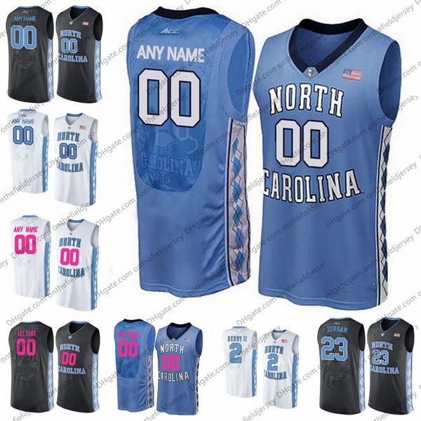 

пользовательский каролина tar heels 2 coby белых 5 насер маленький 13 c. johnson 24 kenny williams iii 32 luke майи unc basketball джерси, Black