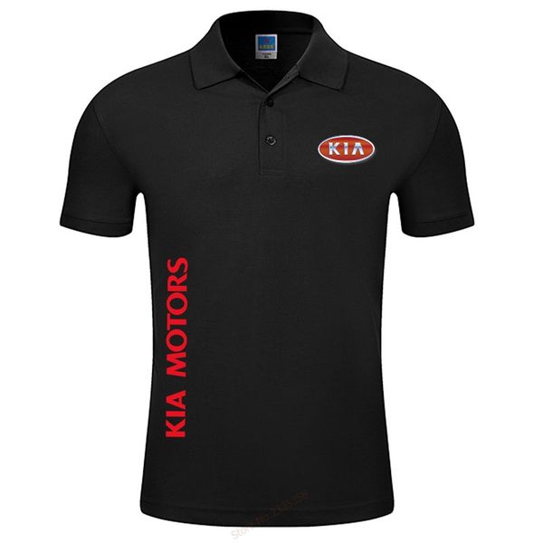 

3xl polo shirt men brand men's kia motors polo shirt short sleeve casual male shirt mens polo shirts, White;black