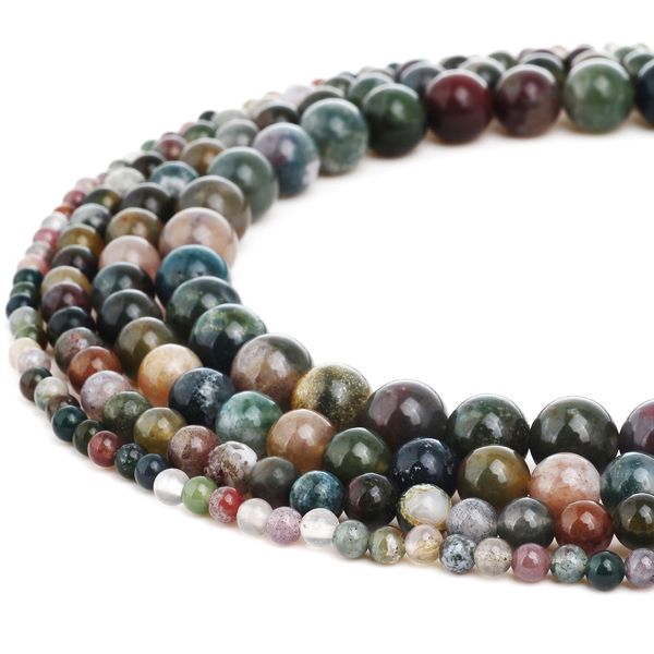 

Натуральный Камень Лабрадорит Бусы Круглый Индийский Агат Драгоценный Камень Св