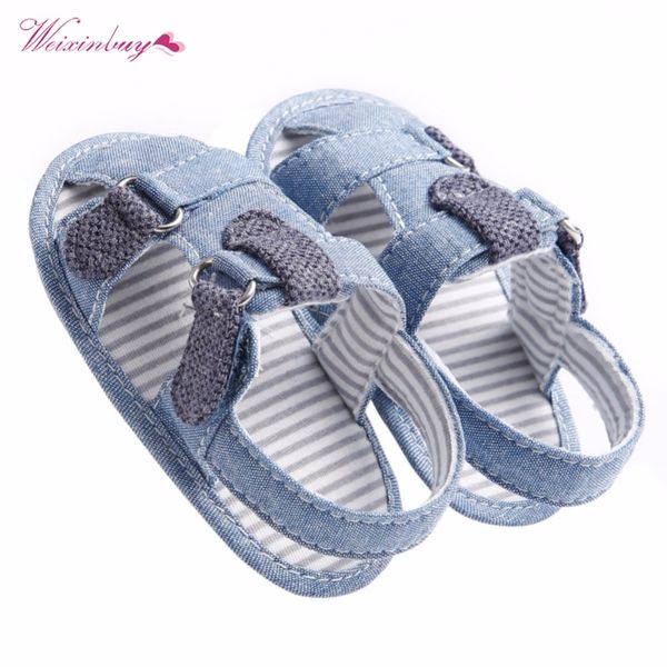

summer baby kids shoes denim closed toe orthopedic sport toddler boys girls sandals, Black;red