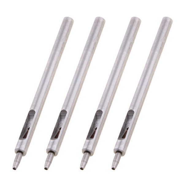 

4x craft tool round hole drive punch leather belt gasket diy cutter