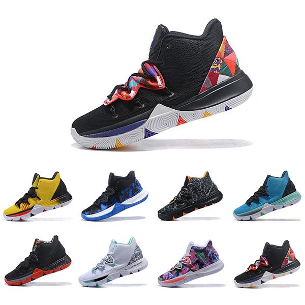 

2019 Irving Limited 5 Men Basketball Shoes 5s Black Magic for Kyrie Chaussures de basket ball Mens Trainers Designer Sneakers 7-12