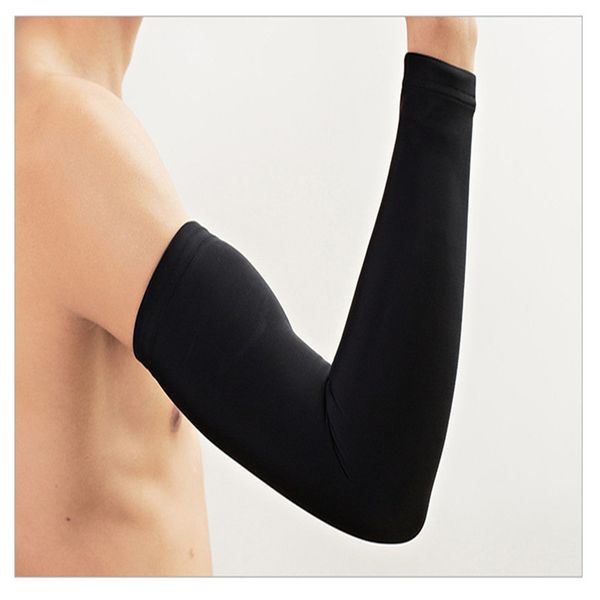 

cycling sleeves quick dry uv protection fishing volleyball running arm sleeves women's sports set arm warmers compression sleeve, Black