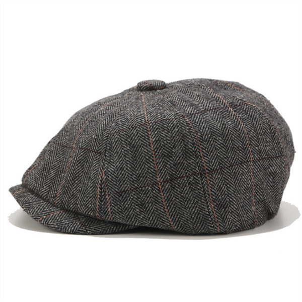 

brand wool newsboy caps men grey herringbone flat caps women coffee british gatsby cap autumn winter woolen hats, Blue;gray