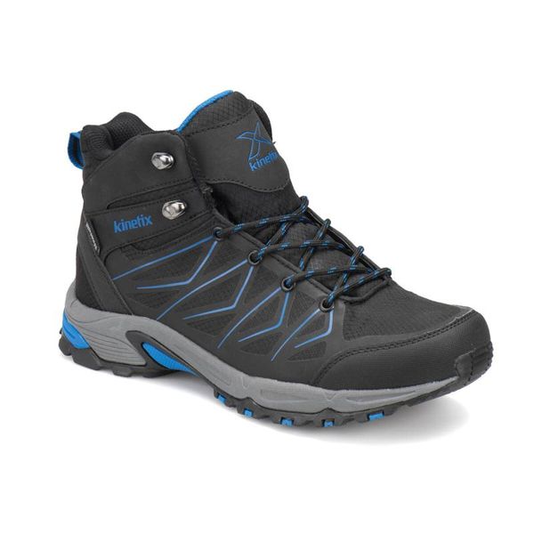 

flo troy hi wp black men 's trekking shoes kinetix