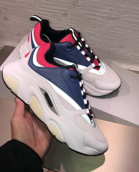 

dior shoes качество мужская дизайнер роскошные мужские кроссовки техник вязания и телячьей кожи дизайнерские туфли тренер кроссовок для мужч, Black
