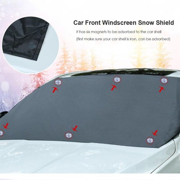 

magnetic car front windscreen snow ice shield cover autos windshield sunshade anti-frost anti-fog universal car sun protector