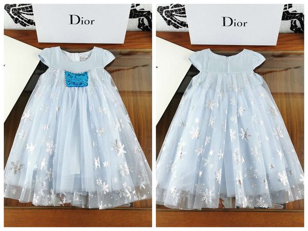 

синие платья для kid girls party snow shine brand american girl doll clothe 2020ss маленькая девочка малыши бальное платье цветочница платье, White