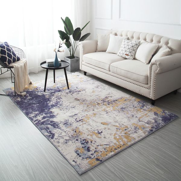 

simple light luxury carpet nordic living room -room bedroom bedside long hair fashion simple european chinese ink pad