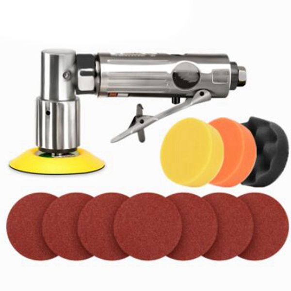 

bhts-14pcs 3inch 80mm new random air palm sander car polisher buffer pad sanding sets for car polishing buffing and do waxing