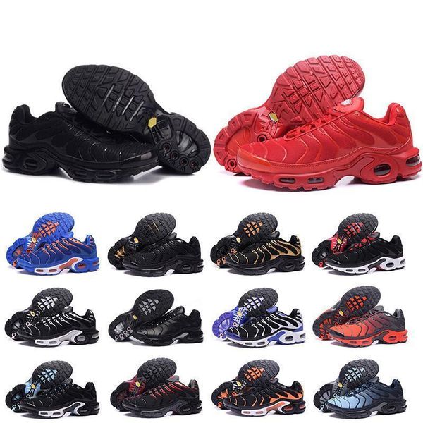 

chaussure tn plus running shoes for men outdoor triple black white mens trainers hiking sports athletic sneakers size 7-12