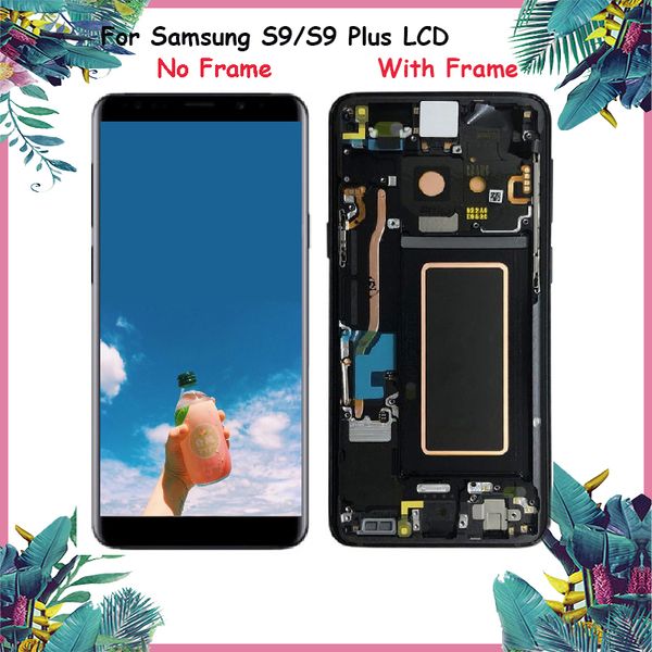 

Original amoled di play for am ung galaxy 9 lcd touch creen digitizer with frame replacement 9 plu lcd g960 g965 lcd