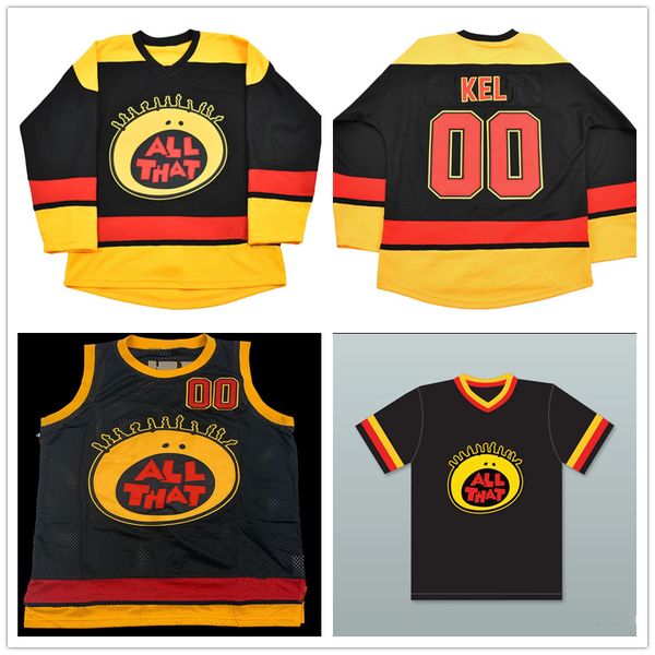 

custom vintage jersey kel mitchell 00 all that hockey jersey black basketball jersey stitched any number your name baseball jerseys