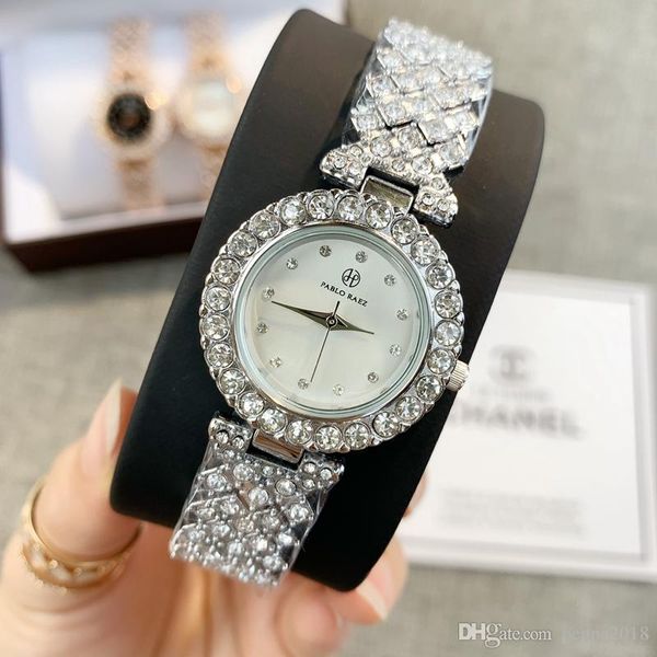 

2019 luxury women watches diamond fashion watches special design relojes de marca mujer silver lady dress wristwatch quartz clock rose gold, Slivery;brown
