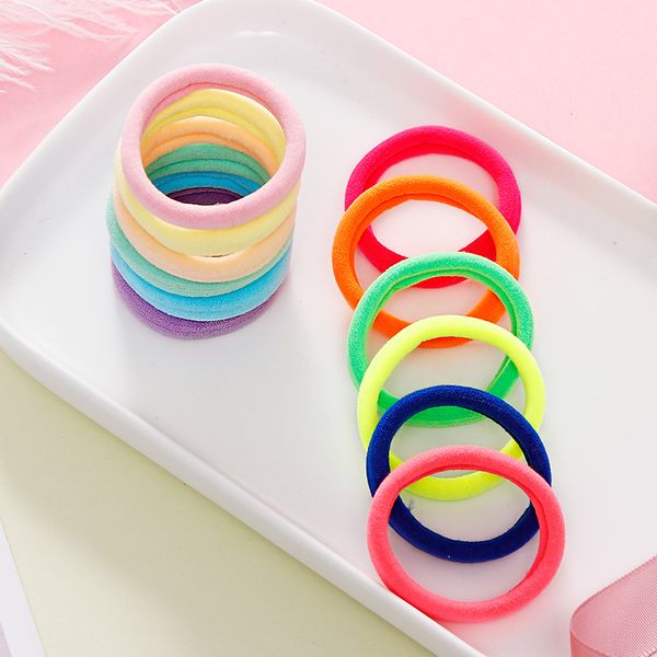 

cola de caba50/100pcs women girls 4cm candy colors nylon elastic hair bands ponytail holder rubber bands scrunchie headband hair accessories