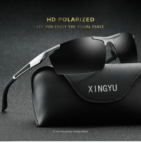 

модные спортивные очки поляризованные очки мужчины / женщины классический сплав frame вождения очки и солнцезащитные очки защита от ультрафи, White;black