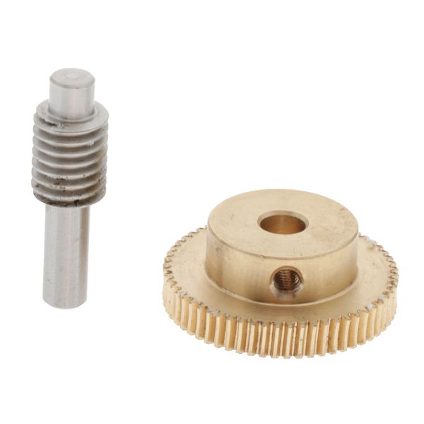 

0.5 module 60 teeth brass worm gear wheel worm gear axle kits