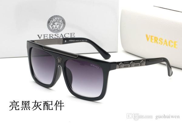 

new fashion classic sunglasses attitude sunglasses gold frame square metal frame vintage style outdoor design classical model 9264, White;black