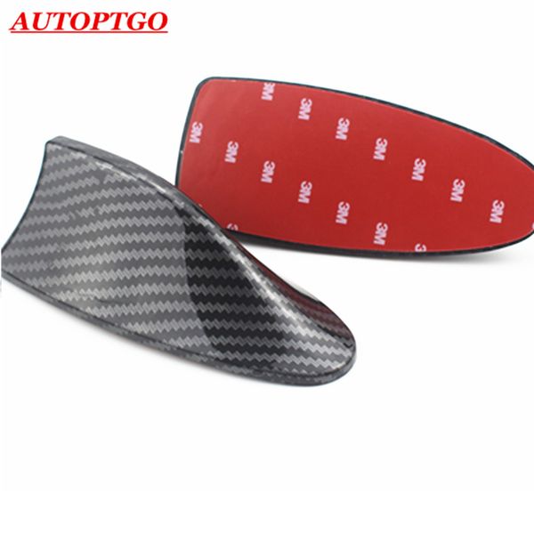 

новый углеродного волокна авто крыша автомобиля акула плавник спойлер крыло вихревой генератор антенна крышка одеваются