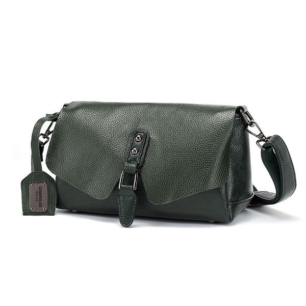

высокое качество 2019 новая складная мода женщины одно плечо crossbody сумки натуральная кожа старинные простые сумки личности t200430