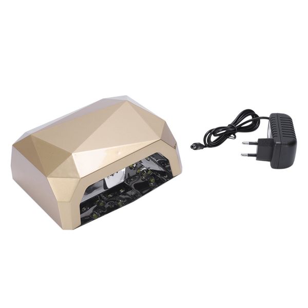 

abvp 36w nail dryer diamond shaped led uv lamp nail lamp led & ccfl curing for uv gel polish art manicure tools eu plu