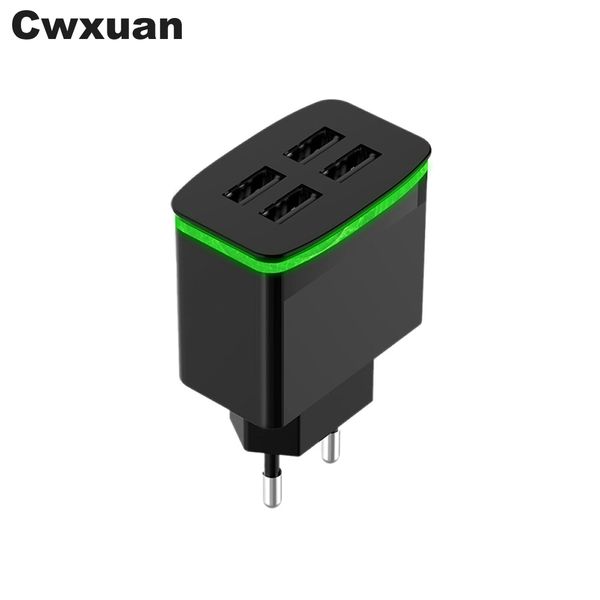 

cwxuan 5v 4a led glowing 4-port usb charger adapter