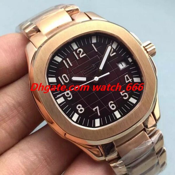 

новая версия luxury watch aqu @ наут стали черный jumbo 40мм браслет мужские часы 5167 / 1a-001 автоматическая мужская мода часы наручные, Slivery;brown