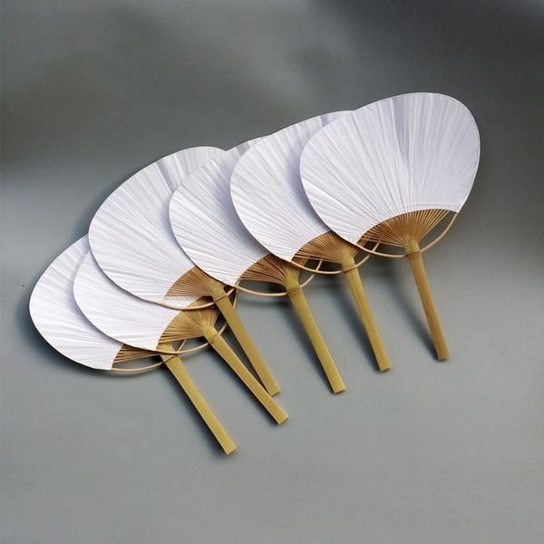

24pcs/lot wedding white paddle fan for wedding decoration other home decor
