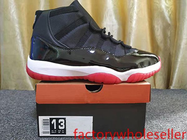 

with box 2019 new mens and womens 11s bred high black red basketball shoes brand designer sneakers for men sports shoes concord