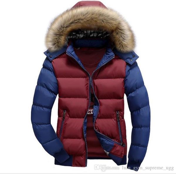 

autumn winter noth mens designer jackets fashion personality color matching cartoon printed cotton coat plus size s-4xl, Blue;black