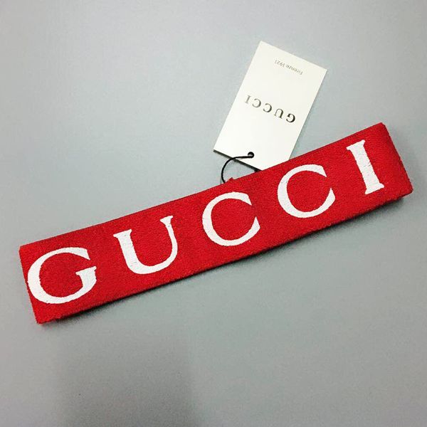 

2020 elastic headband for women and men brand greed and red striped hair bands head scarf for women girl headwraps gifts, Silver