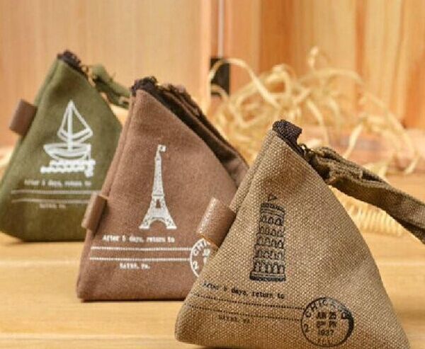 

novelty rice dumpling shape 8cm mini coin purse stationery bag ; canvas storage bag & key holder case wallet pouch women handbag, Red;black