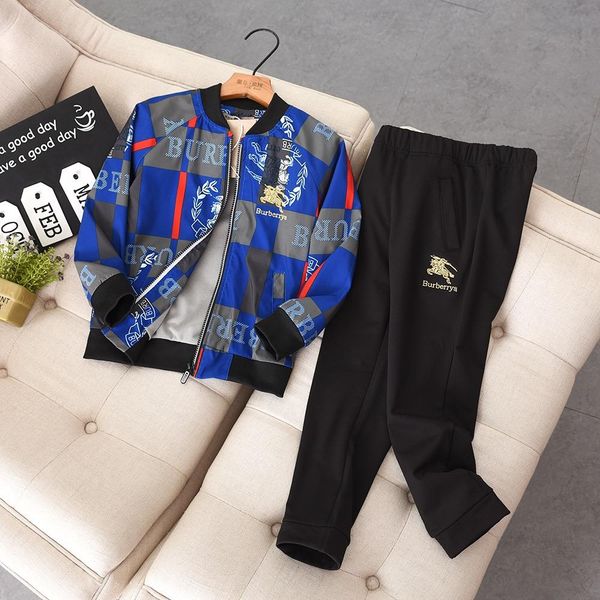 

Kid de igner clothing brand et luxury briti h tyle jacket pant for boy brand girl track uit avtive 2 piece et tudent 130 170 01, White