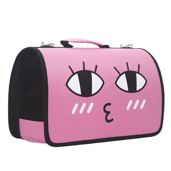 

cartoon cute favorable pet carrier shoulder bag handbag breathable dog cat fodable carrier bag
