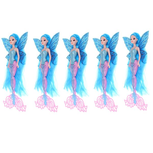 

5pcs fashion classic princess mermaid doll girl model doll toys play gifts