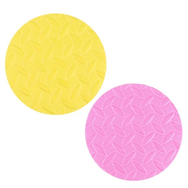 

2pcs eco round tpe yoga knee pad workout cushion thick pad yoga pilates workout support for hands wrists knees elbows