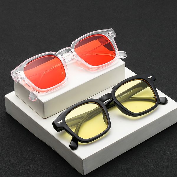 

retro glasses fashion full frame sunglasses women men travel beach ocean lens eyewear candy color casual glasses z33511, White;black