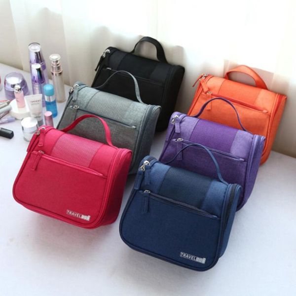 

waterproof polyester organizer bag cosmetic bag hanging travel make up washing toiletry kits neceser kosmetyczka