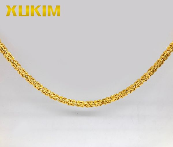 

xukim jewelry gold silver byzantine chain bracelet necklace