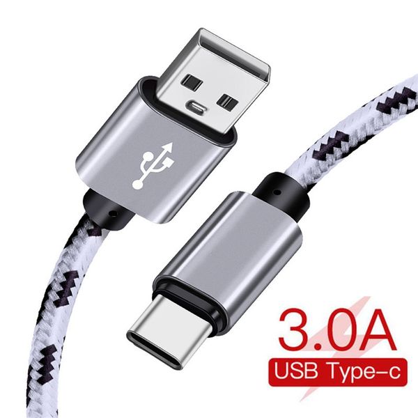 

3a quick charge 3.0 usb type c cable for xiaom redmi note 7 fast charging 2m type-c samsung s9 s10 s8 plus