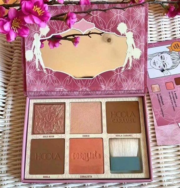 

2019 New hot sell CHEEKLEADERS PINK SQUAD BRONZE SQUAD blush ban Highlighter Contour makeup powder 5 color blush Palette Brush eyehshadow