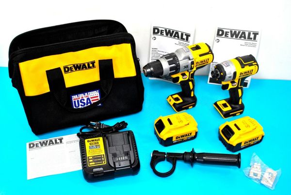 

DEWALT инструменты DCK299M2 20 В Макс XR литий-ионный бесщеточный ударная дрель комбинированный комплект