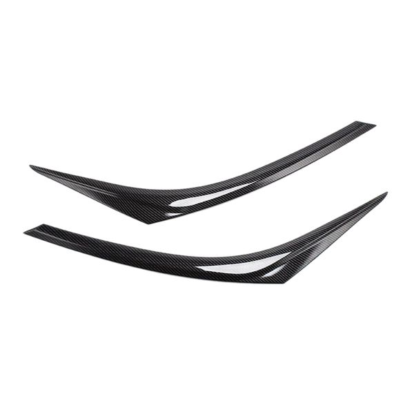 

carbon fiber front headlight eyebrow cover trim for chr ch-r 2016-18