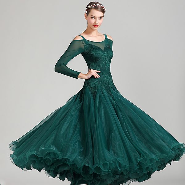 

ballroom dress standard dance dresses drag queen rave clothes ballroom dance competition dresses performance wear dqs3734, Black;red