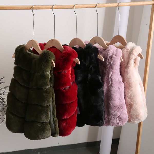 

vest for girls 2019 autumn winter children outerwear girls cardigan coat kids clothes casual long outerwear girl coats 110-150cm, Blue