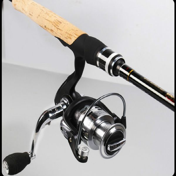 

2.1m 2.19m 2.28m 2.4m casting fishing rod anchor xh power spinning fishing canne with wheel sets black fish tackle pesca