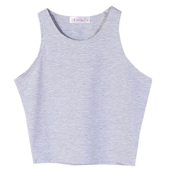

women casual bandage sleeveless tank slim short solid bodycon summer blouse, White